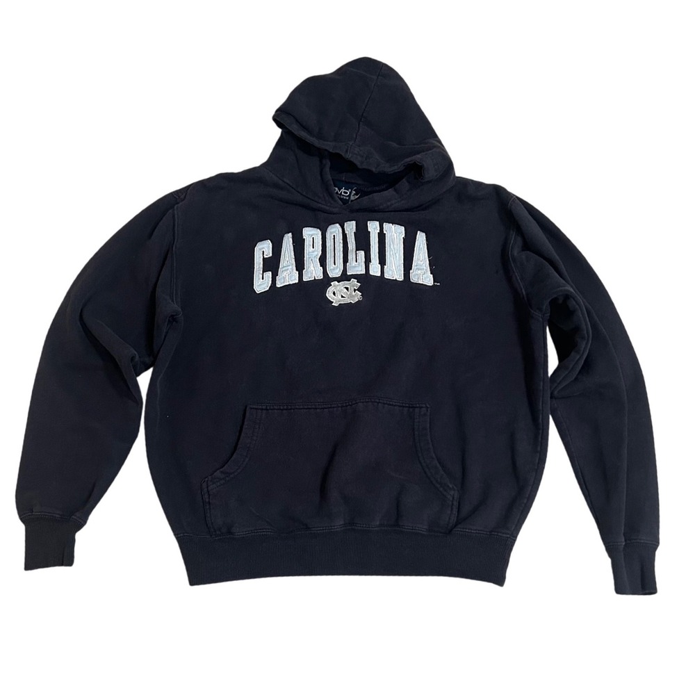 Old Varsity Brand UNC North Carolina Tar Heels Hoodie Navy Blue Mens Small